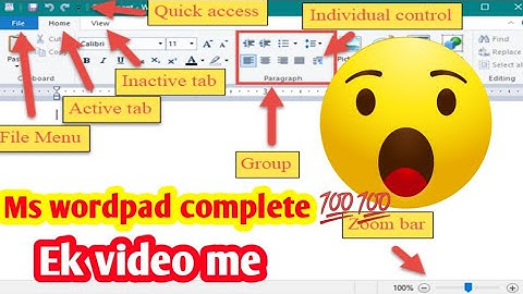 wordpad complete tutorial|| wordpad complete video Hindi me||