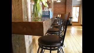 Copper Bar Top Complete - New Restaurant Getting Ready For Opening Day