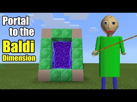 Portal to the BALDI Dimension | Minecraft PE