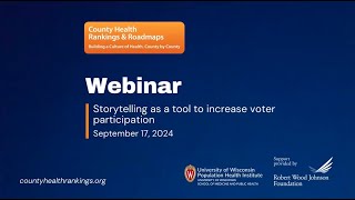 Webinar - Bercerita sebagai alat untuk meningkatkan partisipasi pemilih