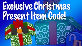 Club Penguin - Exclusive Free Christmas Present Item Code