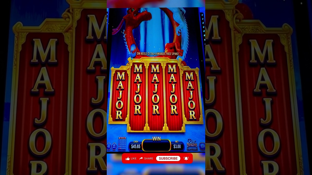 River Dragons Sapphire Paid Out BIG! #730slots #casino #win #shorts