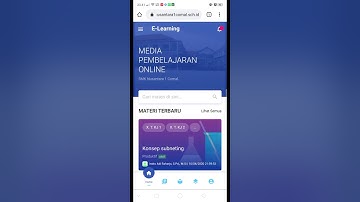 Tutorial akses materi dan tugas pada aplikasi E-learning SMK Nusantara 1Comal