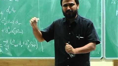 Vijay Shenoy - Review of many body field theory   III