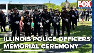 Illinois Police Officers Event Memorial Ceremony Illinois State Library Springfield