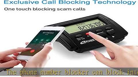 Call Blocker for Landline Phones, MCHEETA Premium Phones with Call Blocking, One Touch Number Block