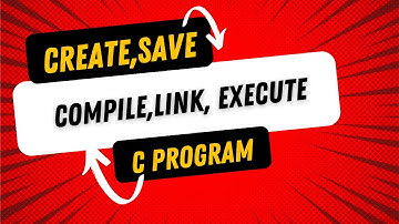 Create, Compile, Link Execute  C Program|C Language Program Execution Process| Tech&Cs Department