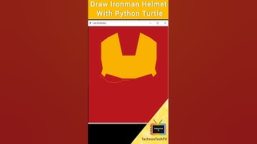 Draw Iron Man with Python Turtle | Python Turtle #shorts  #coding #programming