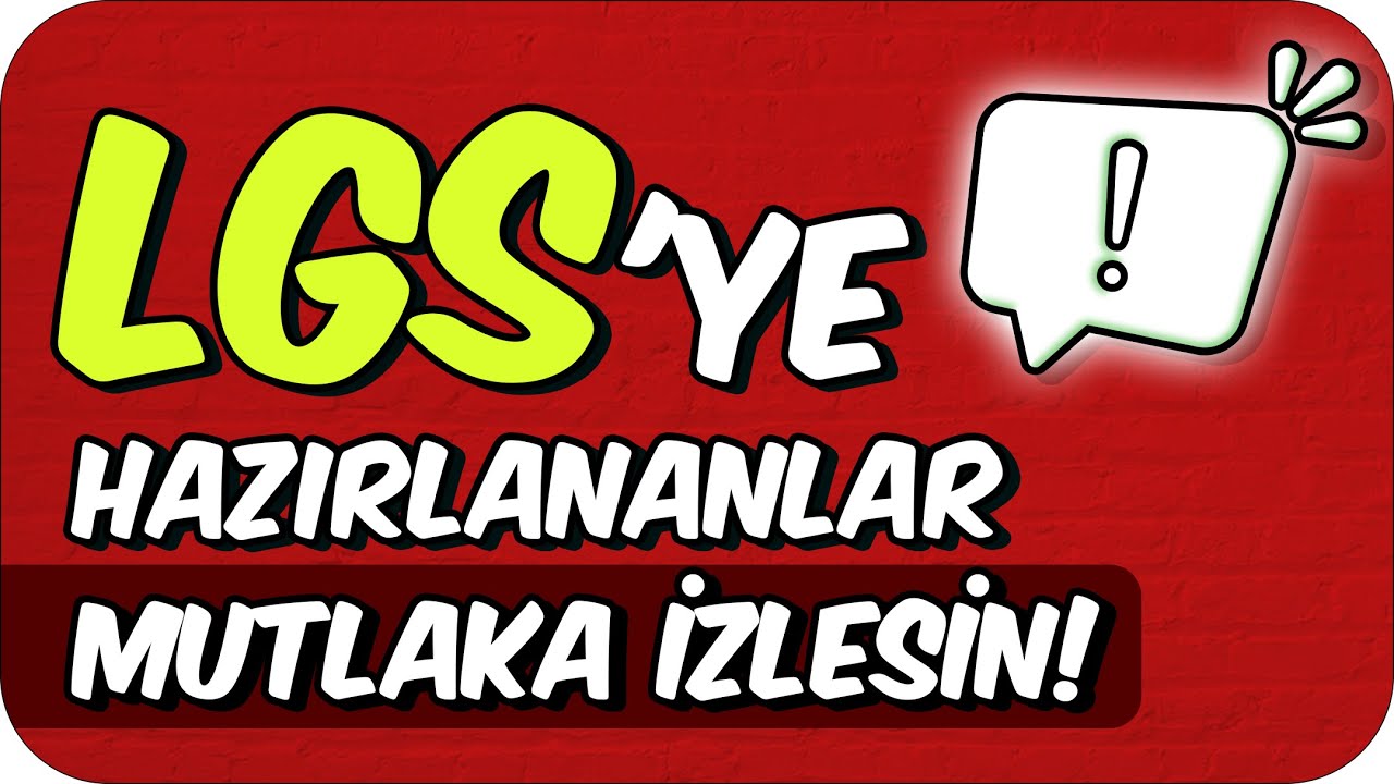 LGS’de En Çok Merak Edilen Sorular❗LGS'ye Girecekler İzlesin! ✍🏻