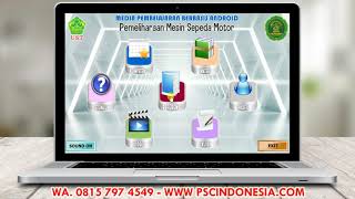 Contoh Aplikasi Multimedia Pembelajaran Android Teknik Pemeliharaan Mesin Sepeda Motor screenshot 2