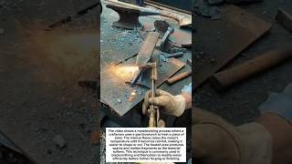 Powerful Blowtorch Metal Cutting Process 🔥 #metalworking #tools #shorts