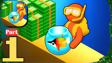 Aquarium Land - Gameplay Walkthrough Tutorial Part 1 All Levels Mobile Game (Android, iOs)