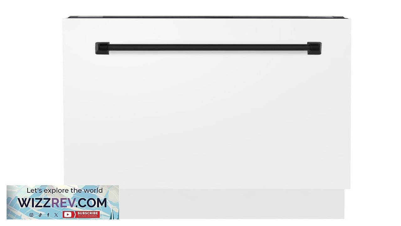 ZLINE Autograph Edition 24 in. 3rd Rack Top Control Tall Tub Dishwasher