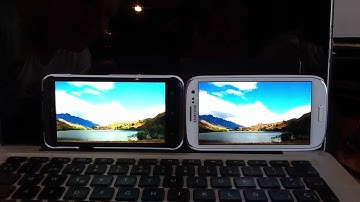 HTC one X and Samsung galaxy s3 HD video demo