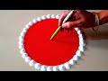 Simple rangoli design with pen for diwali  diwali rangolis  diwali kolam  top rangolis by aarti