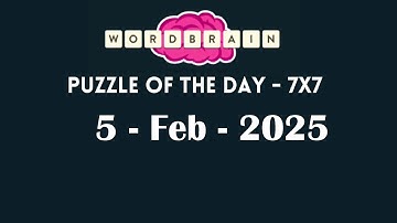 Wordbrain Daily Challenge February 4 2025 | Wordbrain Puzzle of the day Answers