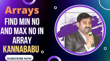 Program to find Maximum value and Minimum value in given Array