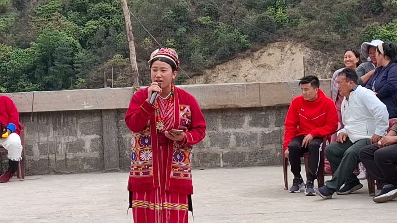 Miss Phurpa Zomba MIPA Dirang presented a Song Singing to H.E Khen Rinpoche La