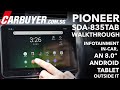 Pioneer SDA-835TAB Walkthrough - Android infotainment in car, a tablet outside it - CarBuyer.com.sg