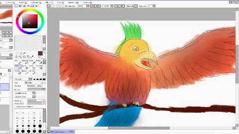 Speed Drawing & Coloring in Paint Tool SAI PART 2