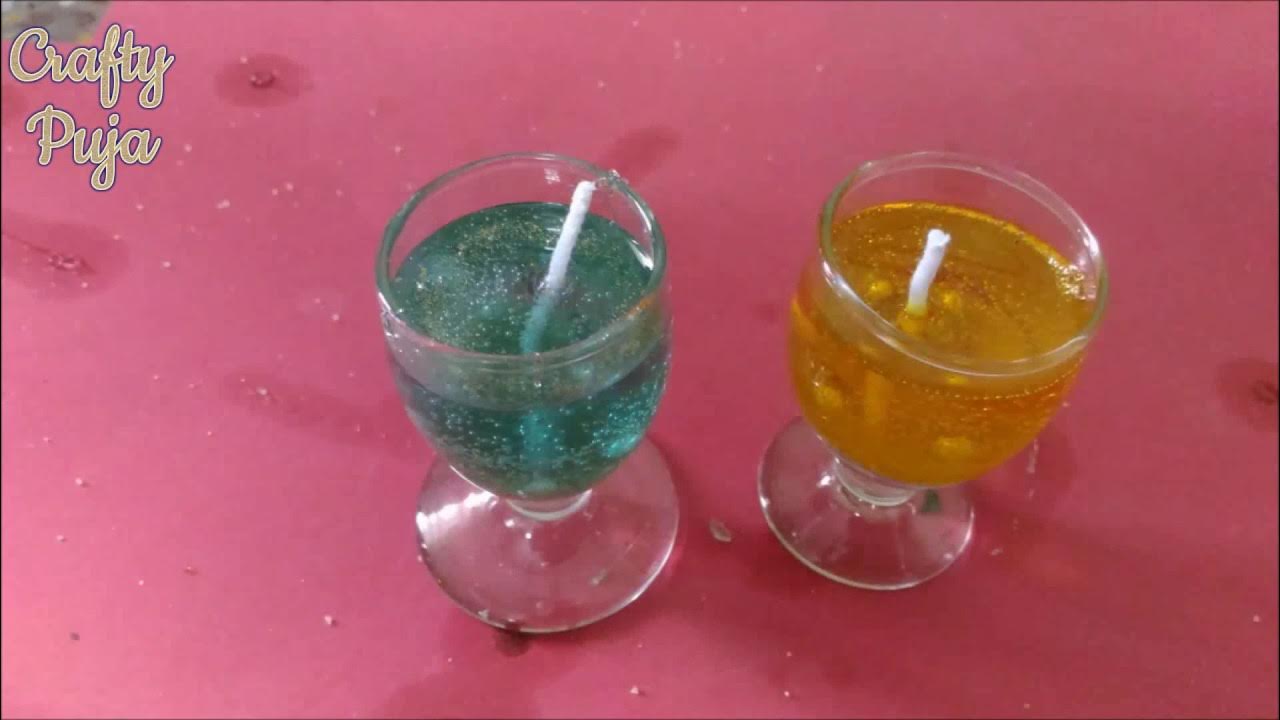 How to make Gel Candles in Cute Small Glass How to make Gel candle at