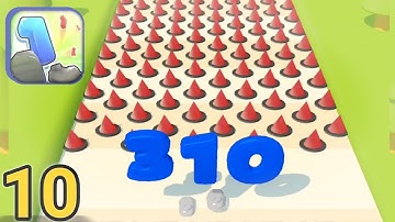 Number Run 3D Gameplay Walkthrough Part 10 - All Max Levels 187-205 (Android, iOS)