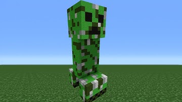 Minecraft Tutorial: How To Make A Creeper (Detailed)