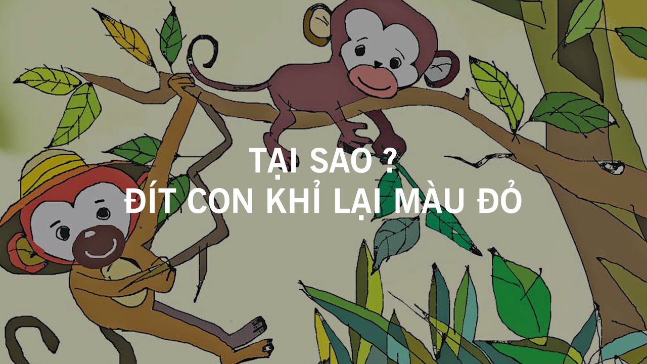 Truyện ngắn cho bé - Tại sao đít con Khỉ lại màu đỏ | truyện ngắn cho bé - Truyen.nega.vn