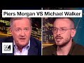 Michael walker clashes with piers morgan on israels war crimes