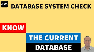 know the current database | know the SID