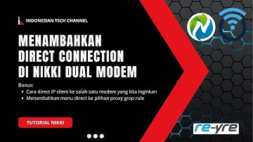 Cara Direct Connection Di Nikki Dual Modem OpenWrt | REYRE-WRT