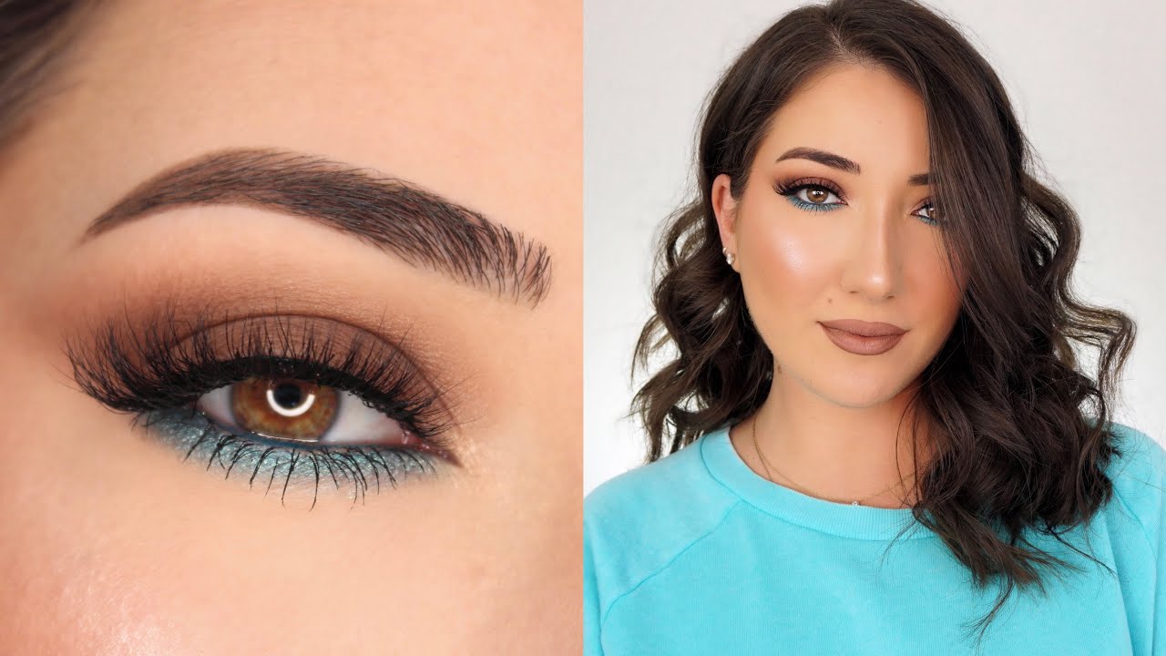eye makeup for blue dress brown eyes Blue Dress Makeup Ideas for Brown Eyes