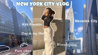 NYC VLOG: spend the day with me in NYC (meeting kirk Franklin, Chandler Moore, and more)