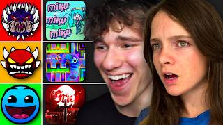 My Girlfriend Ranked The Top Geometry Dash Levels.. screenshot 3