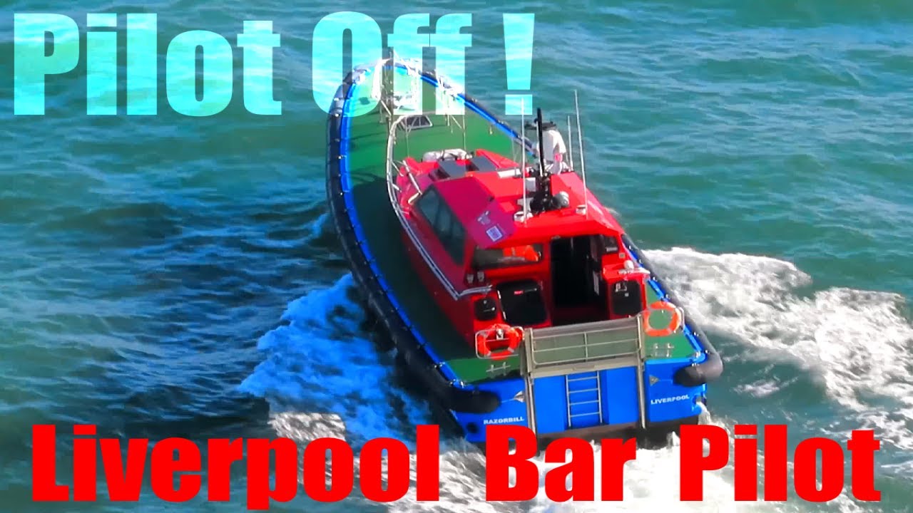 Pilot Transfer | Harbor Pilot Disembarking at Bar Pilot Station Liverpool UK [4K]