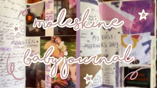Moleskine Baby Journal Spread - Month 10 (April to May) & my first mothers day! Cozy & Aesthetic ⭐️