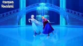 MMD Frozen Ana y Elsa patinan sobre hielo