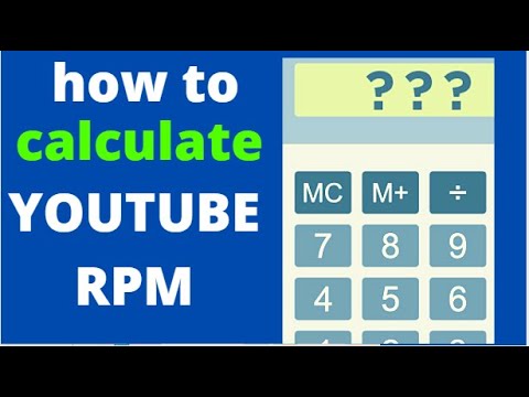 HOW TO CALCULATE  RPM 