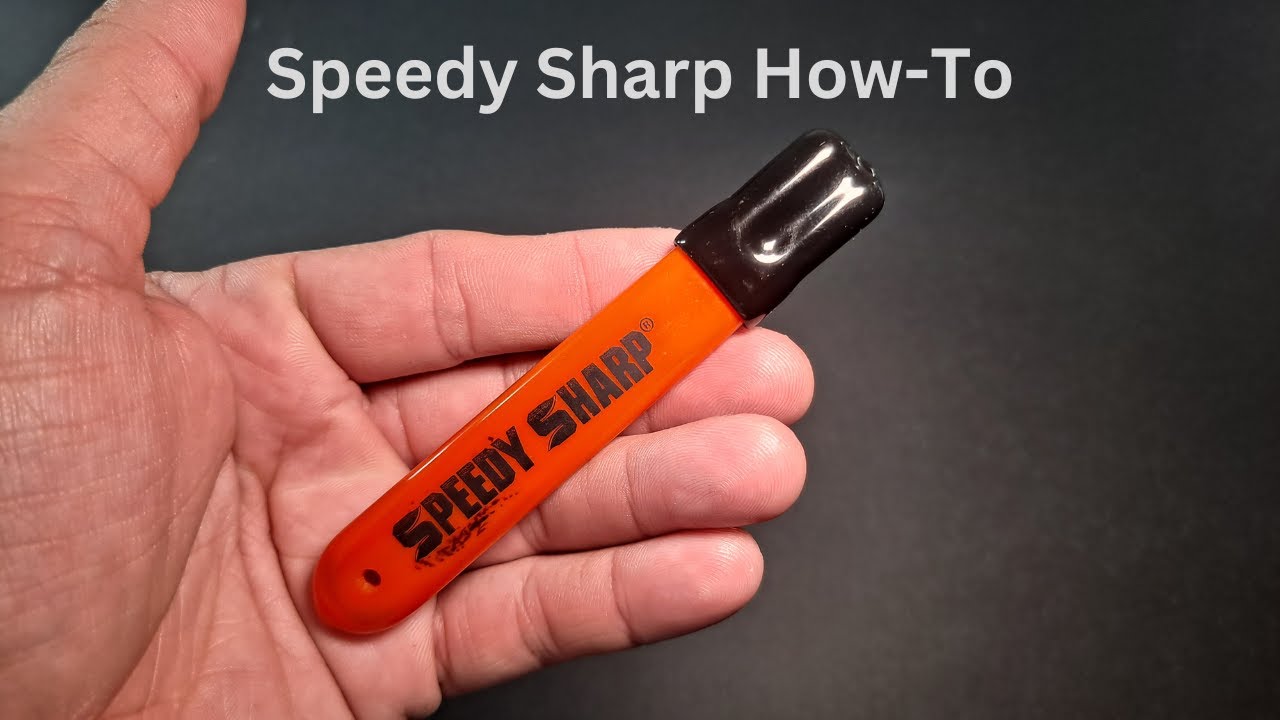Speedy Sharp Carbide Knife Sharpener The Original NEON GREEN