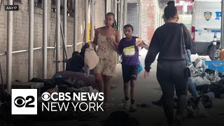Trash, encampment on walk to Harlem summer camp trouble parents
