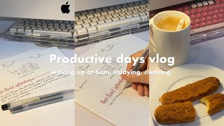 6am Productive vlog 🧺🍵 studying(kinda),cleaning desk, waking up early, morning walk ft. TokyoTreat