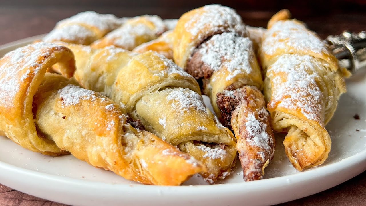 Easy Nutella Croissants - Baking Ginger