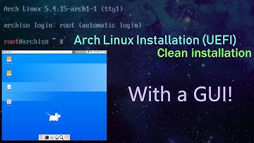 Installation of Arch Linux (UEFI)