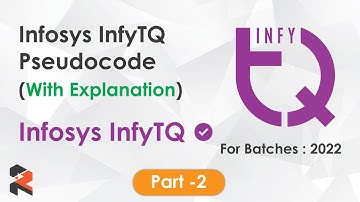Infosys Pseudocode Important Questions - InfyTQ 2021 (Part 2)