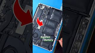 Macbook Swollen Battery 🔋😂 #macbook #favphone #shorts
