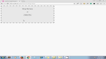 Drag And Drop File Upload Using JavaScript And PHP