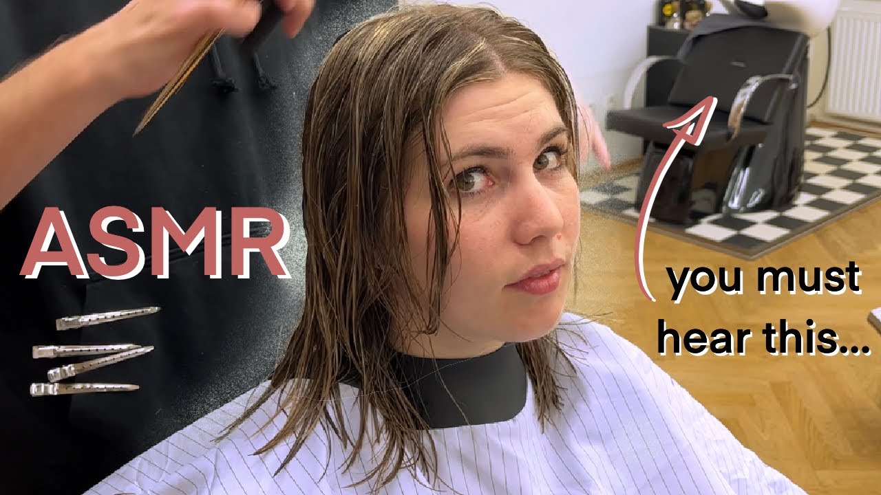 A Girl in the CRAZY Relaxing Hairwash & ASMR Scissor Cut
