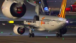 Red hot engines Tiger Air & Eva Air 777 Red hot engines Tiger Air & Eva Air 777