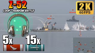 เรือพิฆาต Z-52 - สังหาร CV และ DD ด้วยพลังน้ำ 6 กม