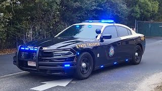 Florida Highway Patrol Dodge Charger Leaving The  Station Troop A.